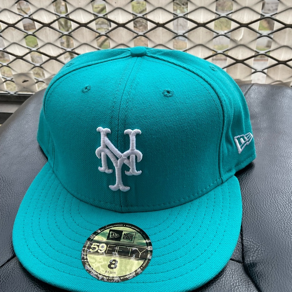 New York Mets Turquoise Teal Fitted 8